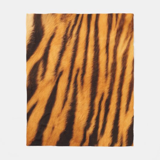 Couverture Polaire Motif d'impression de peau de fourrure de tigre (Devant)