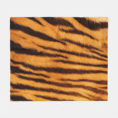 Couverture Polaire Motif d'impression de peau de fourrure de tigre (Devant (Horizontal))