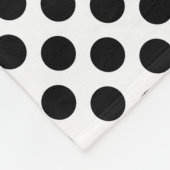 Couverture Polaire Motif d'impression et de points Zebra (Coin)