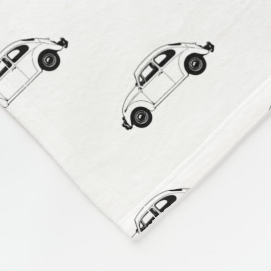 Couverture Polaire Motif d'impression graphique Beetle Car Motif (Coin)
