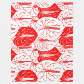 Couverture Polaire Motif d'impression moderne Hawaiian Anthurium (Devant)