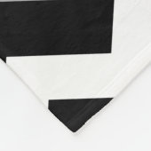 Couverture Polaire Motif d'impression noir blanc et gris (Coin)