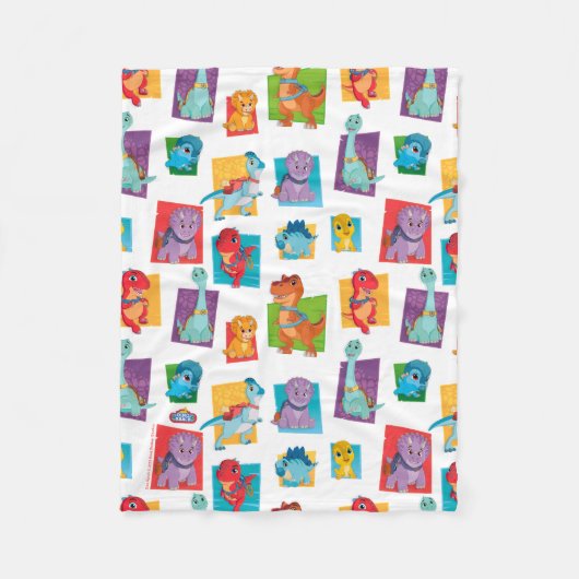 Couverture Polaire Motif Dino Ranch (Devant)