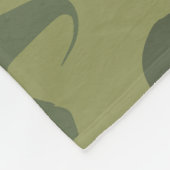Couverture Polaire Motif Dinosaure, Silhouette Dinosaure, Dino Vert (Coin)