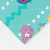 Couverture Polaire Motif d'oeufs de Pâques de la rue Sesame (Coin)