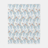 Couverture Polaire Motif d'oies blanches (Devant)