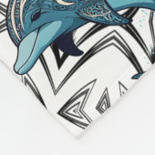 Couverture Polaire Motif Dolphin Aztec (Coin)