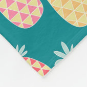 Couverture Polaire Motif Doodle d'ananas (Coin)