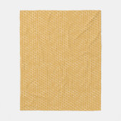 Couverture Polaire Motif d'or de nid d'abeilles (Devant)