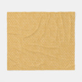 Couverture Polaire Motif d'or de nid d'abeilles (Devant (Horizontal))