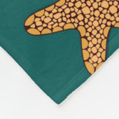 Couverture Polaire Motif d'orangé (Coin)