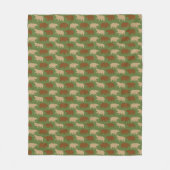 Couverture Polaire Motif d'ours vert (Devant)