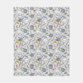 Couverture Polaire Motif d'outils de cuisine (Devant)