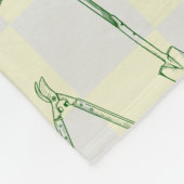 Couverture Polaire Motif d'outils de jardinage (Coin)