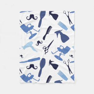 Couverture Polaire Motif d'outils de salon de coiffure