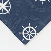 Couverture Polaire Motif d'outils maritimes (Coin)