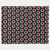 Couverture Polaire Motif d'ouverture - Couleurs sur noir (Devant (Horizontal))