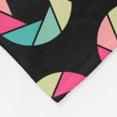 Couverture Polaire Motif d'ouverture - Couleurs sur noir (Coin)