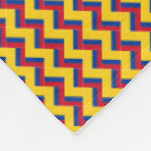 Couverture Polaire Motif drapeau de Patchwork Colombia
