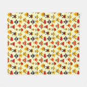 Couverture Polaire Motif drôle de monstres (Devant (Horizontal))