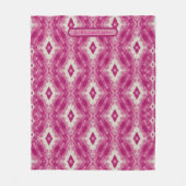 Couverture Polaire Motif du Caire Rose Blanc (Devant)