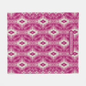 Couverture Polaire Motif du Caire Rose Blanc (Devant (Horizontal))