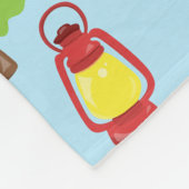 Couverture Polaire Motif du camp d'été (Coin)