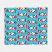 Couverture Polaire Motif du Chat dans le Chapeau (Devant (Horizontal))