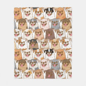 Couverture Polaire Motif du Chihuahua (Devant)