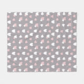 Couverture Polaire Motif du coeur Valentine (Devant (Horizontal))