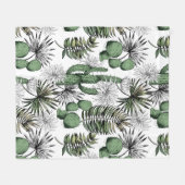 Couverture Polaire Motif du désert de Cactus (Devant (Horizontal))