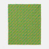 Couverture Polaire Motif du drapeau brésilien (Devant)