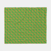 Couverture Polaire Motif du drapeau brésilien (Devant (Horizontal))