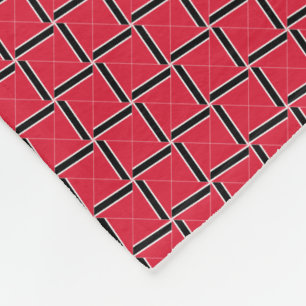 Couverture Polaire Motif du drapeau de Trinité-et-Tobago