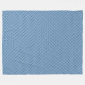 Couverture Polaire Motif du drapeau du Botswana Patchwork (Devant (Horizontal))