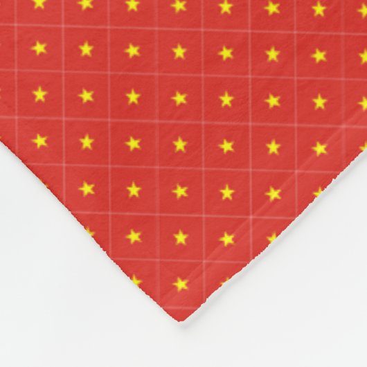 Couverture Polaire Motif du drapeau du Vietnam Patchwork (Coin)