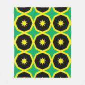 Couverture Polaire Motif du drapeau jamaïcain (Devant)
