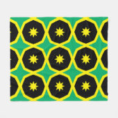 Couverture Polaire Motif du drapeau jamaïcain (Devant (Horizontal))