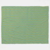 Couverture Polaire Motif du drapeau Patchwork Ukraine (Devant (Horizontal))