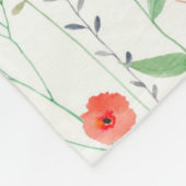 Couverture Polaire Motif du jardin de fleurs Pastel (Coin)