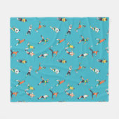 Couverture Polaire Motif du joueur de football (Devant (Horizontal))