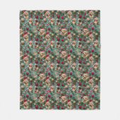 Couverture Polaire Motif du Labrador Noël (Devant)