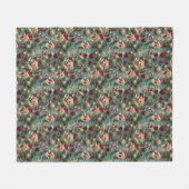 Couverture Polaire Motif du Labrador Noël (Devant (Horizontal))