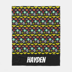 Couverture Polaire Motif du logo de la ligue de justice de Chibi