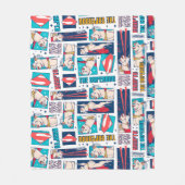 Couverture Polaire Motif du panneau de dessin Krypto (Devant)