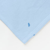 Couverture Polaire Motif du Terrazzo Bleu (Coin)