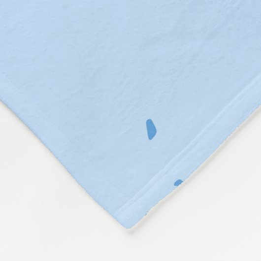 Couverture Polaire Motif du Terrazzo Bleu (Coin)