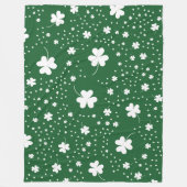 Couverture Polaire Motif du trèfle de la Saint Patrick (Devant)