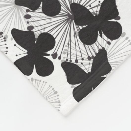 Couverture Polaire motif d'un papillon (Coin)