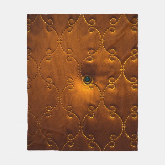 Couverture Polaire Motif d'une porte en cuir véritable porte d'entrée (Devant)
